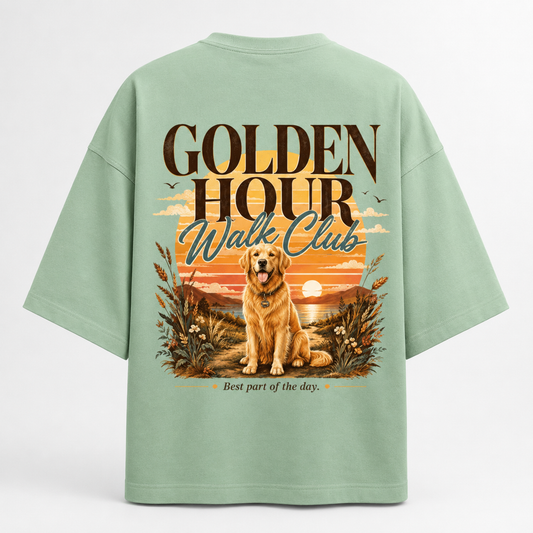 Golden Walks Unisex Oversized Tee