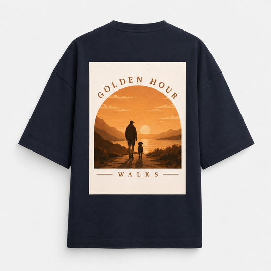Sunset Trails Unisex Oversized Tee