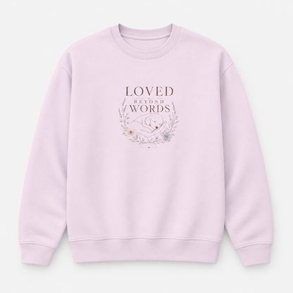 Loved Beyond Words Unisex Oversized Jumper