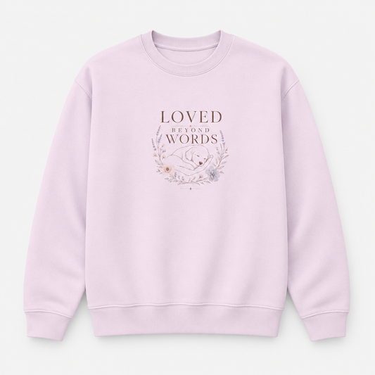 Loved Beyond Words Unisex Oversized Jumper