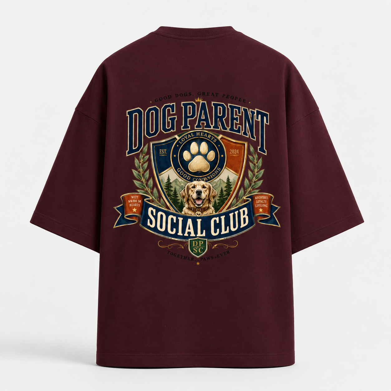 Dog Parent Club Unisex Oversized Tee