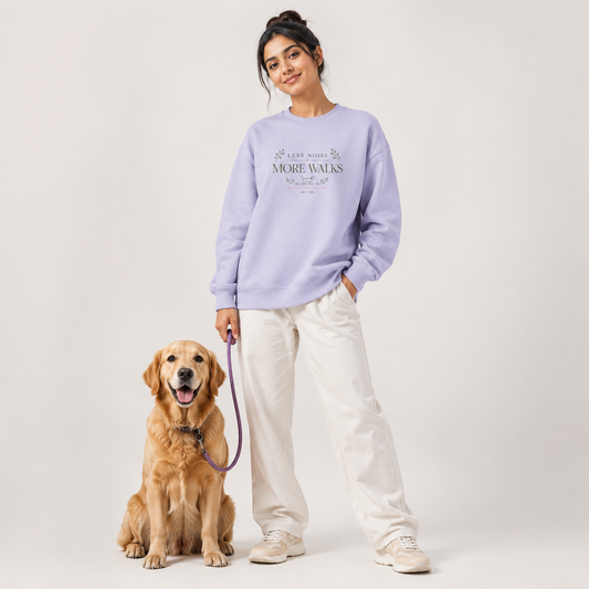 Less Noise More Walks Unisex Oversized Jumper