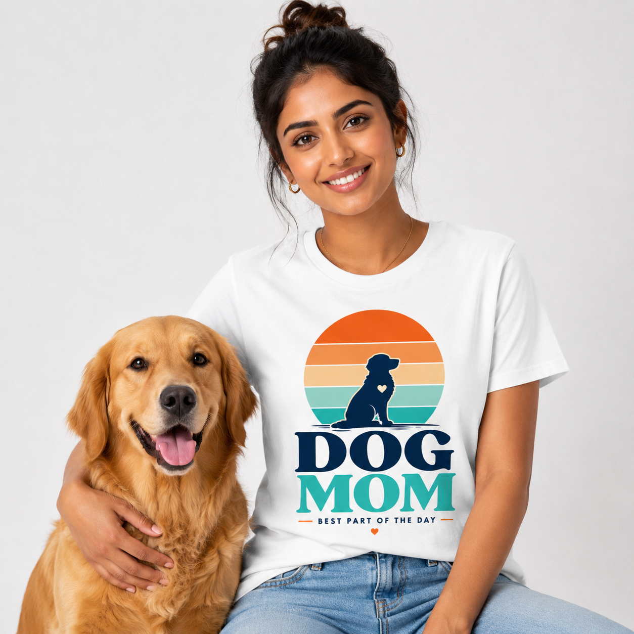 Golden Bond Dog Mom Tee