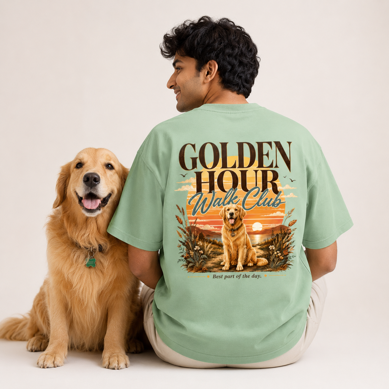 Golden Walks Unisex Oversized Tee